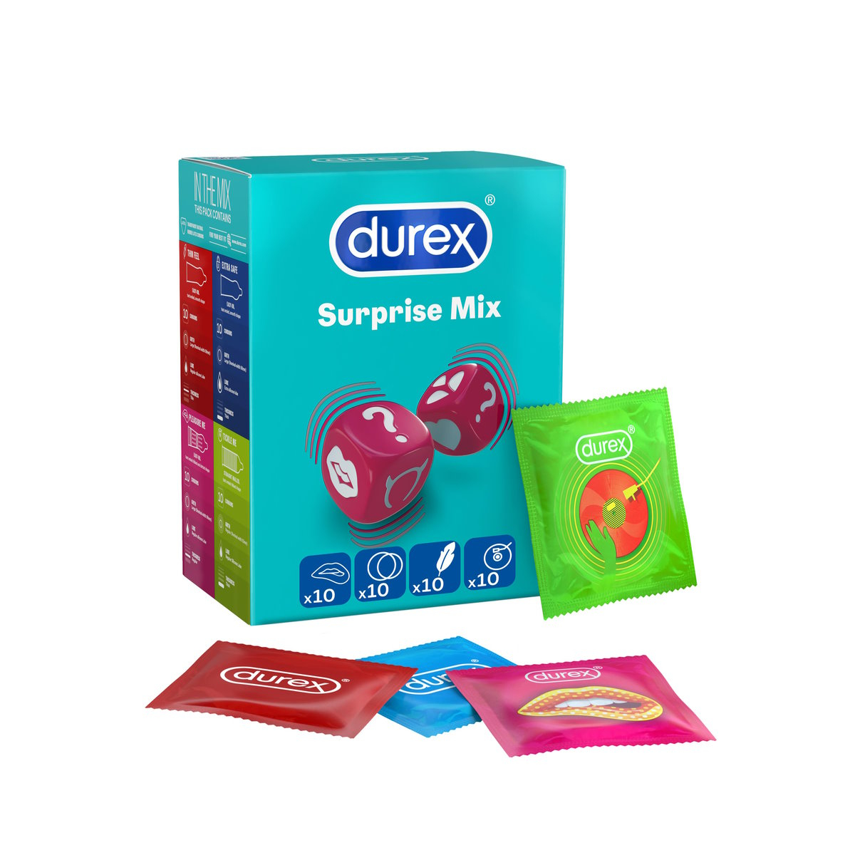 Durex Προφυλακτικά Surprise Ποικιλία 40τμχ