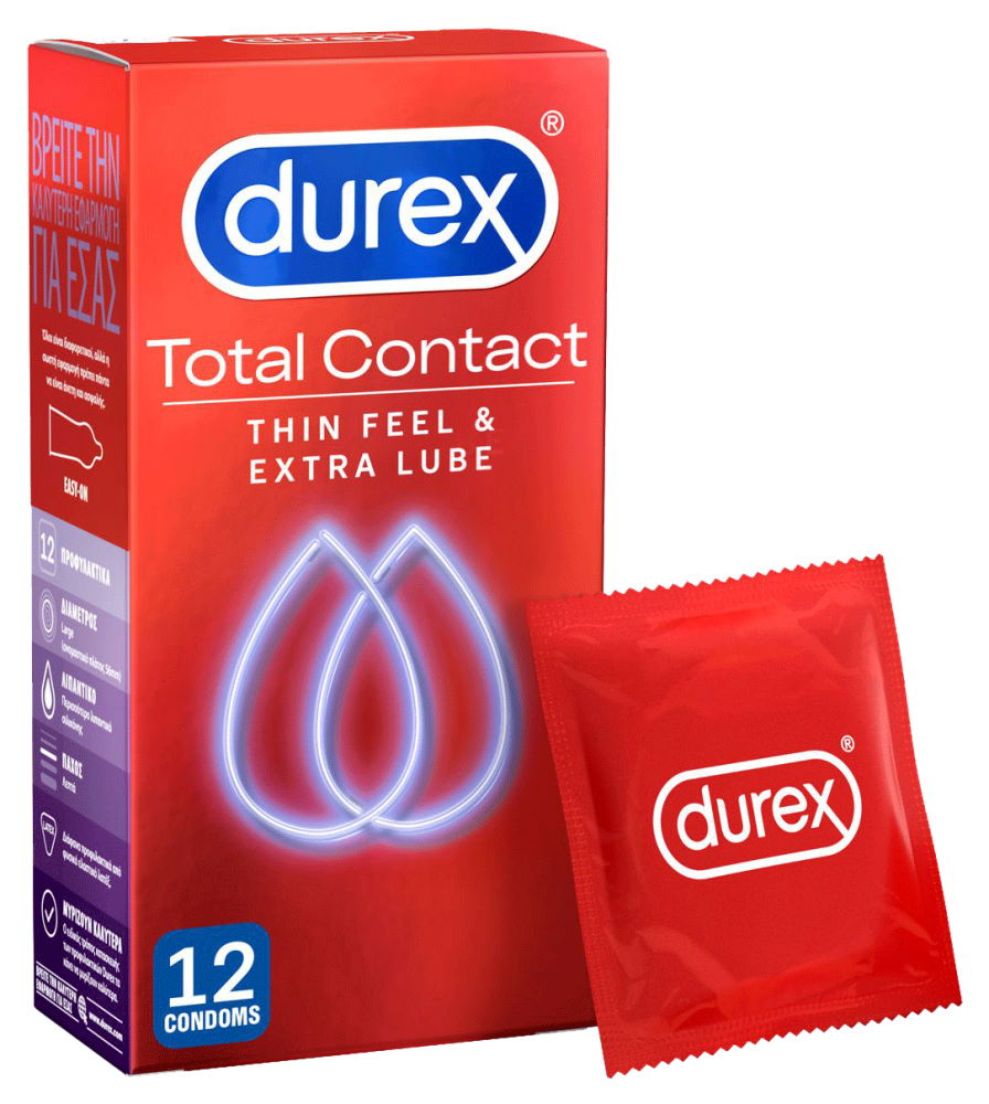 Durex Προφυλακτικά Total Contact 12τμχ