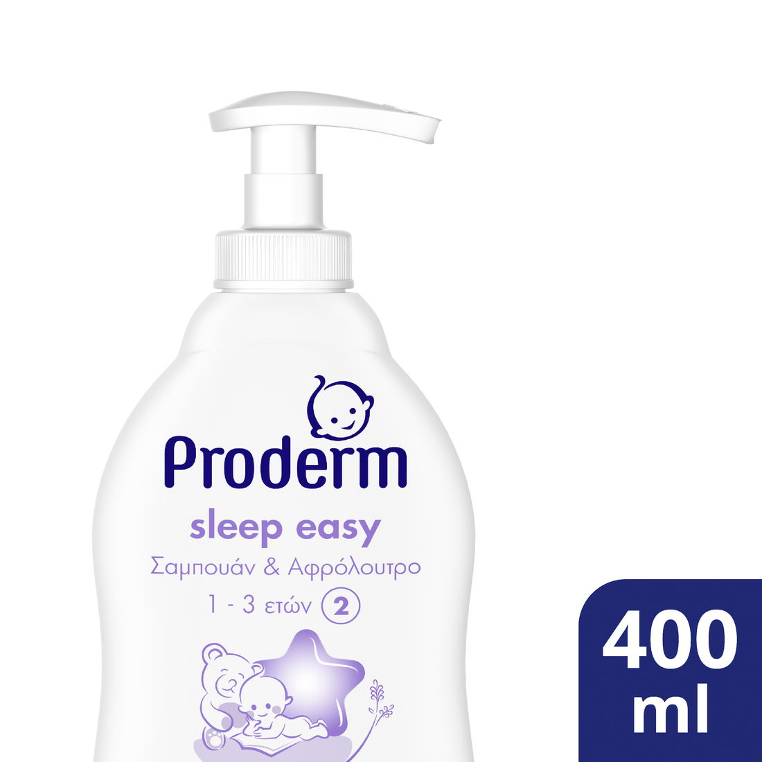Proderm Σαμπουάν & Αφρόλουτρο Sleep Easy 1-3 Ετών 400ml 301.00010